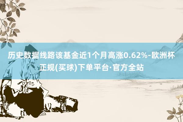 历史数据线路该基金近1个月高涨0.62%-欧洲杯正规(买球)下单平台·官方全站