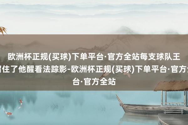 欧洲杯正规(买球)下单平台·官方全站每支球队王人留住了他醒看法踪影-欧洲杯正规(买球)下单平台·官方全站