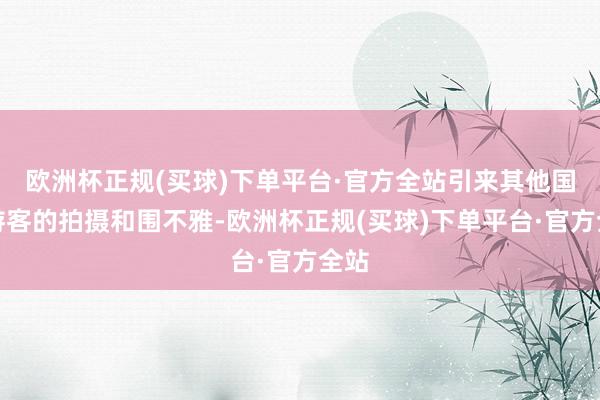 欧洲杯正规(买球)下单平台·官方全站引来其他国度游客的拍摄和围不雅-欧洲杯正规(买球)下单平台·官方全站